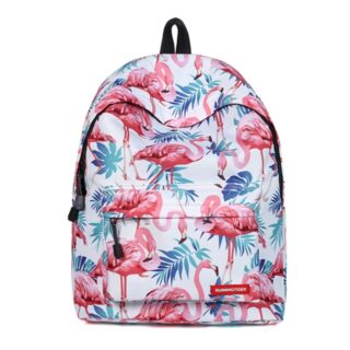 Sac à dos Flamant rose - Blanc - Sac à dos scolaire Sac à dos