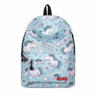 Unicorn and rainbow backpack