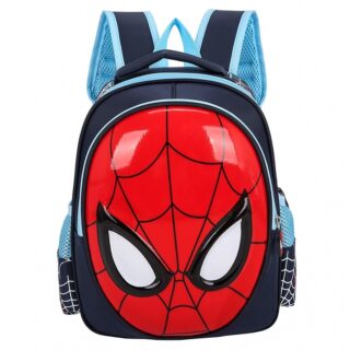 Sac à dos masque de Spiderman 3D - Bleu foncé - Sac à dos scolaire Sac à dos
