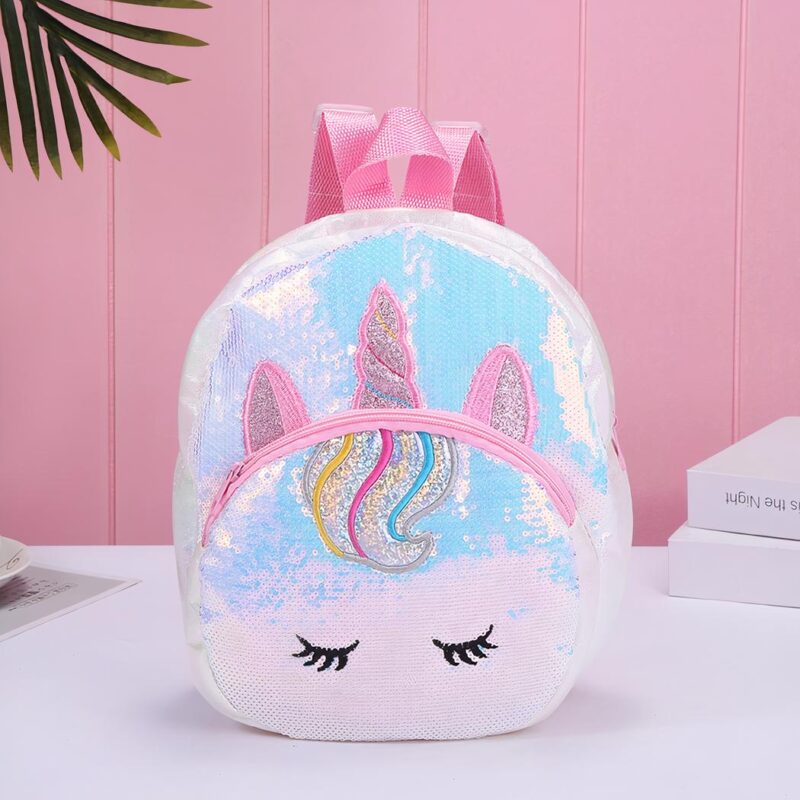 Sequined Unicorn Backpack For Kids - Image 7