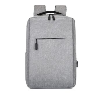 Fabric computer backpack with USB charging - Grey - Sony PlayStation 5 Playstation 4