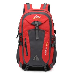 Hiking Backpack with USB Port - Red - Backpack Hiking Backpack