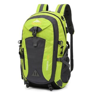 Hiking Backpack with USB Port - Green - Hiking Backpack Backpack