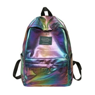 Sac à dos cartable holographique - Multicolore - Sac à dos scolaire Sac à dos