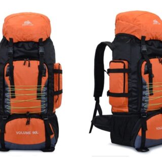 Large Hiking Backpack - Orange - Hiking Backpack Backpack