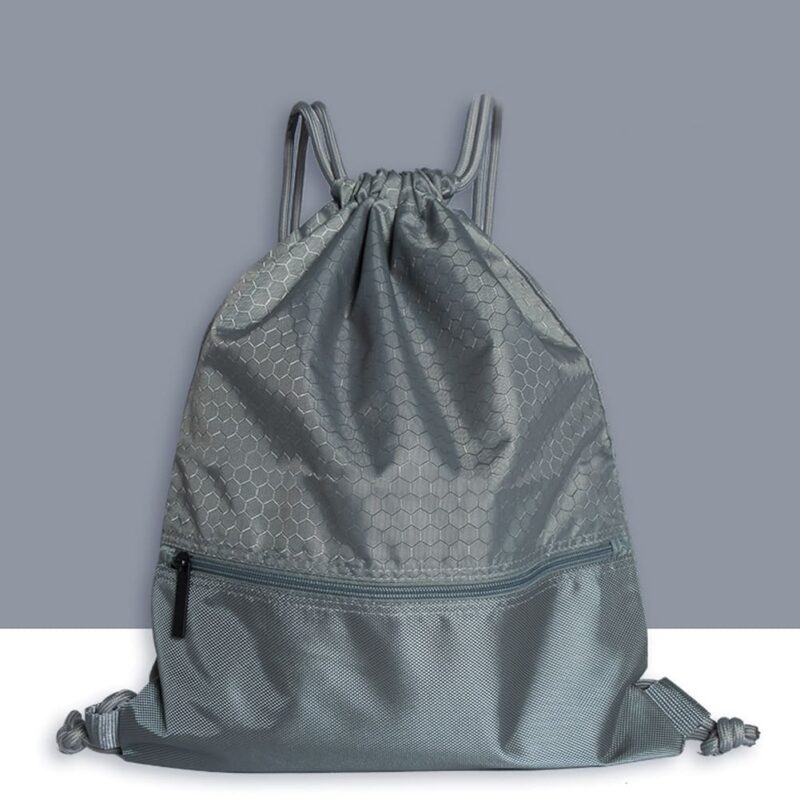 Sac À Dos Souple À Cordons - Gris - Sac À Dos À Cordon Cordon De Serrage