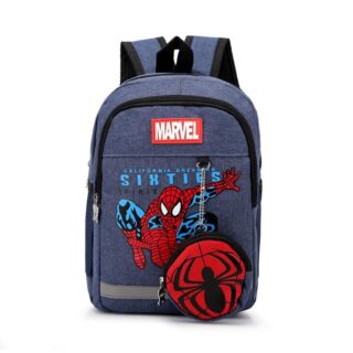 Spiderman Denim Backpack - Dark Grey - School Backpack Children's Backpack