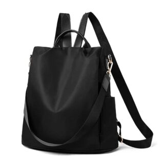 Women's Multi-Portfolio Backpack - Black - Anti-theft Backpack Bag