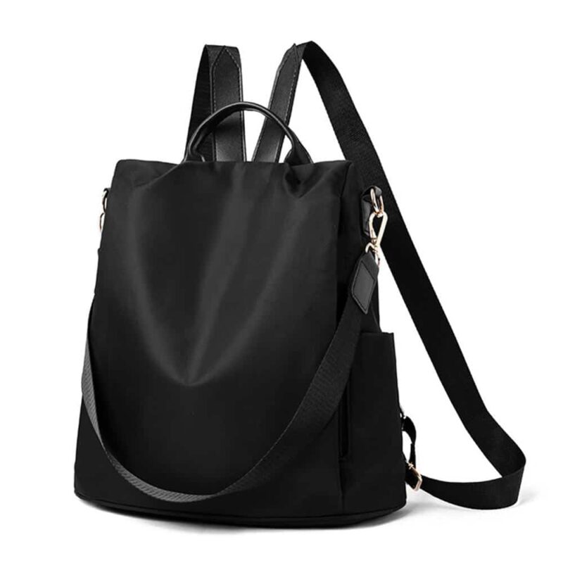 Women'S Multi-Portfolio Backpack - Black - Anti-Theft Backpack Bag