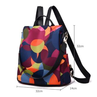 Women's Multi-Portfolio Backpack - Multicolour - Backpack Bag