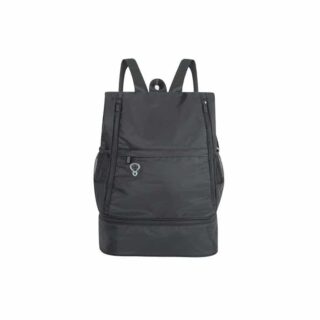 Women's Yoga Backpack - Black - Gym Bag Handbag