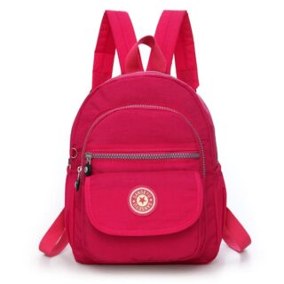 Small Nylon Backpack - Pink - School Backpack Handbag