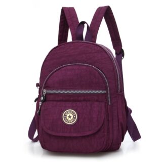 Small Nylon Backpack - Purple - Backpack School Backpack