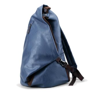 Sac à dos en similicuir souple - Bleu - Sac à main Sac à dos
