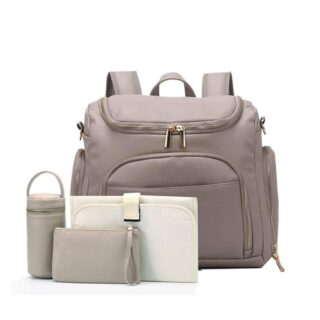 7 in 1 Baby Diaper Bag - Grey - Diaper Bag