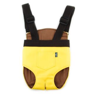 Adjustable dog walking backpack - Yellow, S - Cat Dog