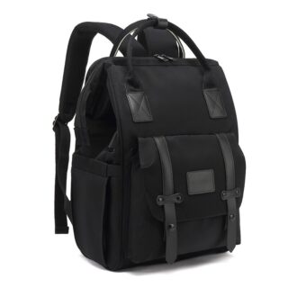 Baby backpack with USB charging port - Black - Backpack Bag