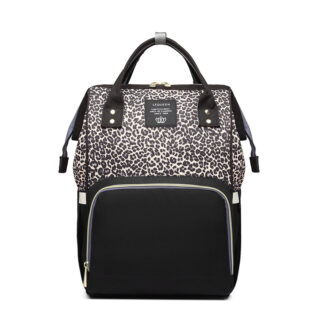 Baby changing bag with leopard print - White - Diaper Bag