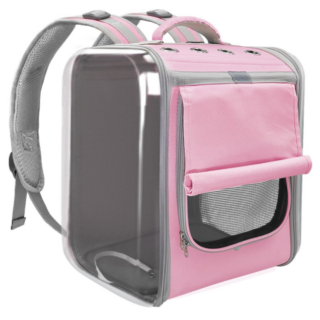 Breathable Cat Backpack - Pink - Cat Dog