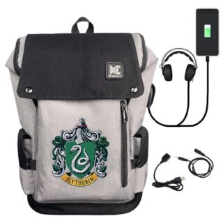 Harry Potter 4 Houses Backpack - Green - Backpack Bag