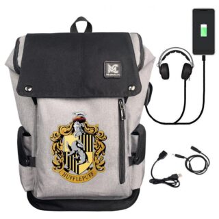 Harry Potter 4 Houses Backpack - Yellow - Backpack School Backpack