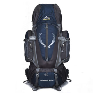 Large Hiking Bag - Navy Blue - Hiking Backpack Backpack