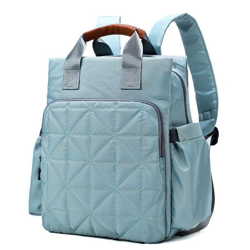 Nylon Baby Diaper Bag - Blue - Diaper Backpack