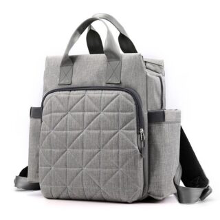 Nylon Baby Diaper Bag - Grey - Diaper Bag