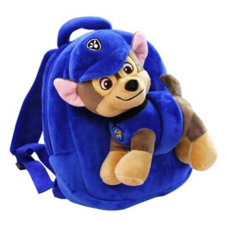 Pat'patrol Backpack with Detachable Plush - Blue - Plush Animal School Backpack