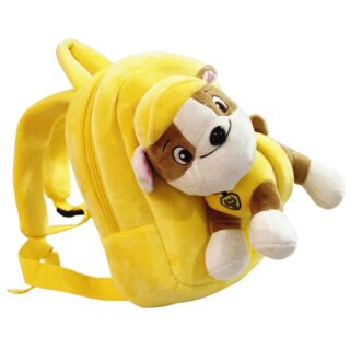 Patrol Backpack with Detachable Plush - Yellow - Plush Animal Bag