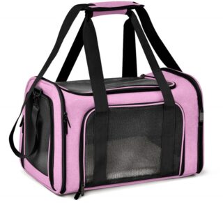 Pet Travel Backpack - L, Pink - Cat Dog