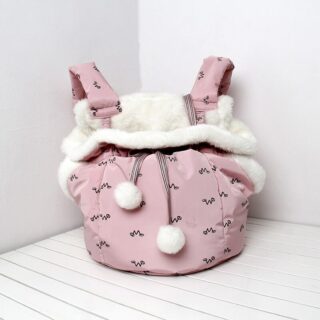 Semi-enclosed Carrying Case for Puppy and Cat - Pink, M - Dog Cat
