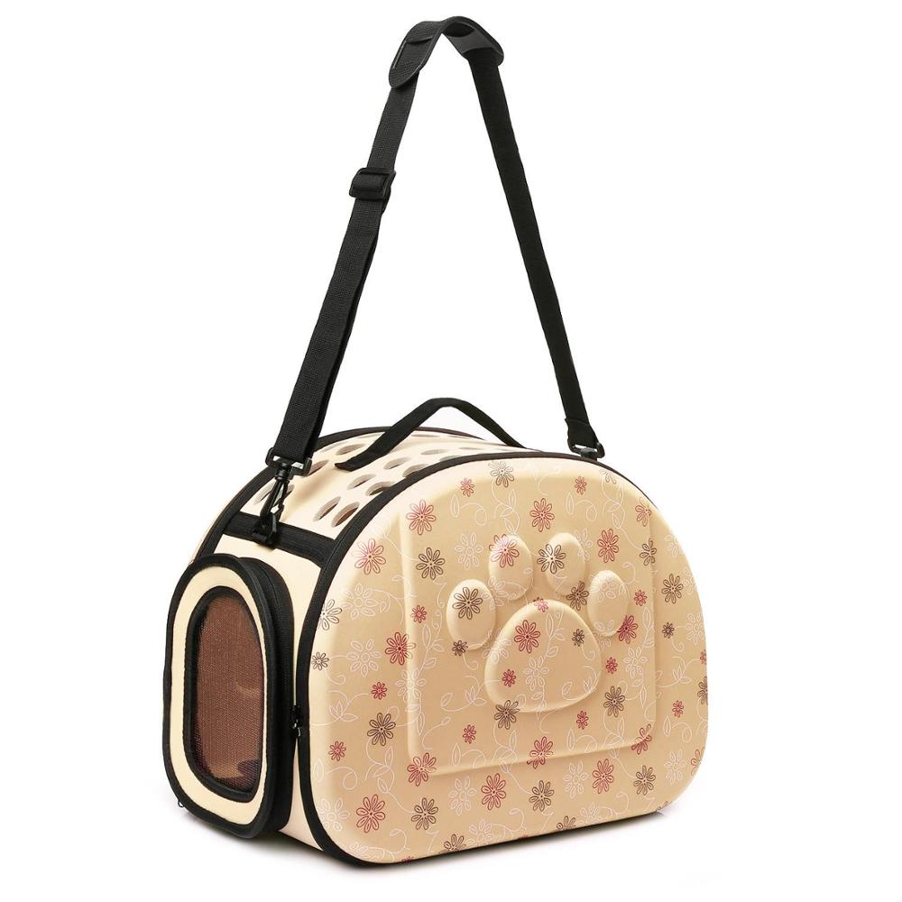 Shoulder bag for dogs - Beige, M - Dog Cat