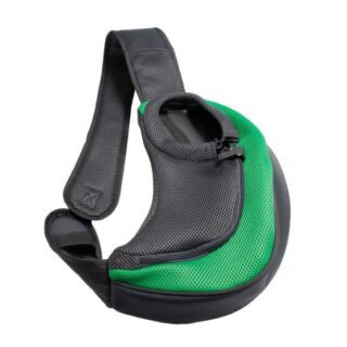 Single Strap Dog Backpack - L, Green - Dog Cat