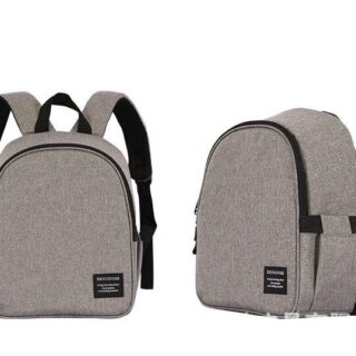 Small Insulated Lunch Bag - Grey - Lunch Box Backpack