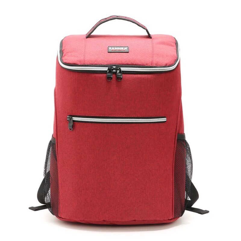 Stylish 20L Insulated Backpack - Red - Lunch Box Bag