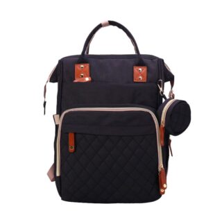 Newborn Travel Diaper Bag - Black - Luggage Handbag