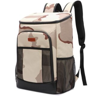 Waterproof and insulated military style backpack - Beige - Backpack Bag