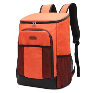 Military style waterproof backpack - Orange - Cooler bag