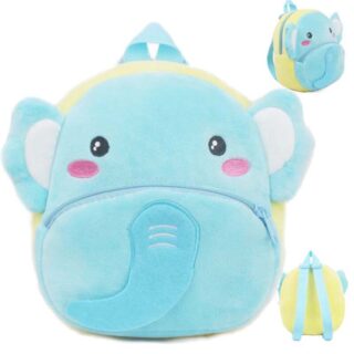 Baby Animal Backpack - Sky Blue - School Backpack Plush Animal