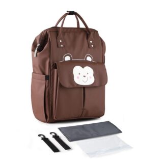 Cartoon Baby Backpack - Brown - Diaper Bag