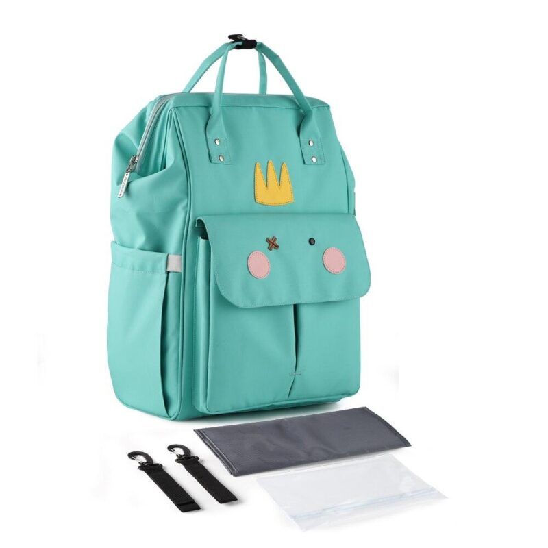 Cartoon Baby Backpack - Sky Blue - Diaper Bag