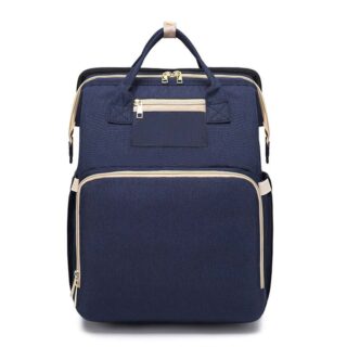 Backpack with folding cot - Navy Blue - Changing Bag Bag