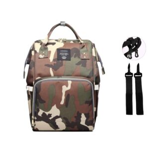 Camouflage backpack for mum - Brown - Diaper Bag