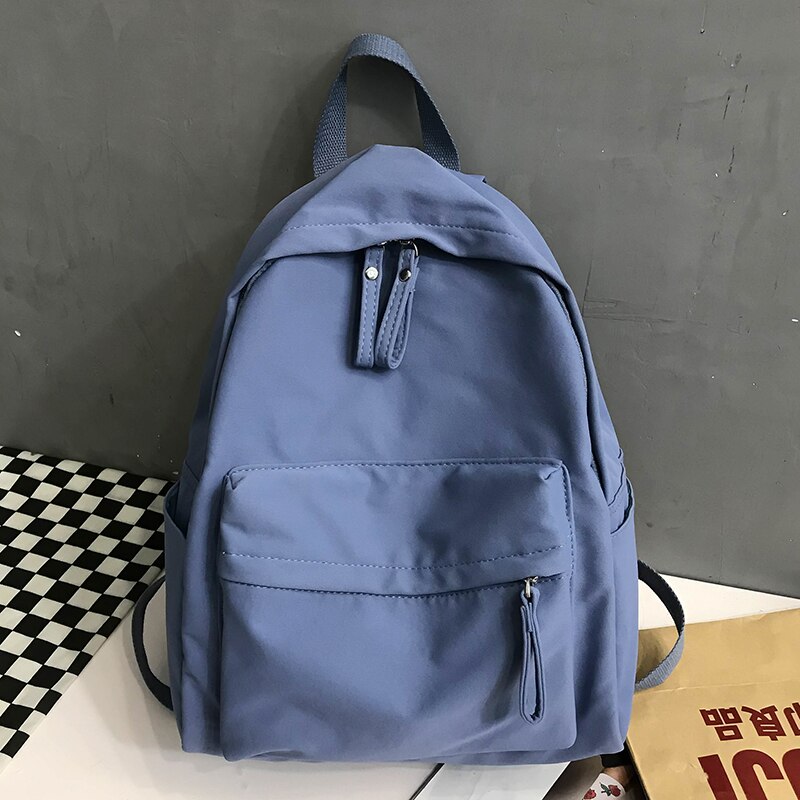Canvas Backpack - Blue - Backpack School Backpack