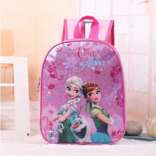 Cartoon backpack for girls and boys - Pink - Elsa School backpack