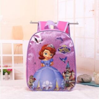 Cartoon backpack for girls and boys - Purple - School backpack Girl backpack