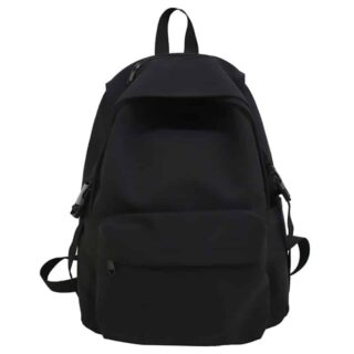 Casual Nylon Backpack - Black - T-shirt How to dress