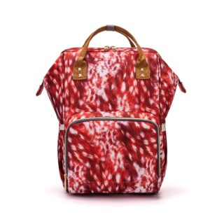 Retro style nappy bag - Red - Diaper Bag