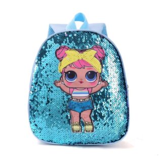 LOL Suprise Backpack - Sky Blue - Children's Backpack School Backpack